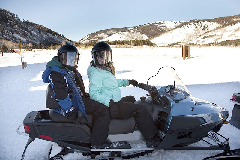 Snowmobiling in Vail Colorado