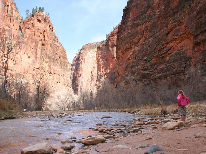 Riverside Walk at Zion National Park, Utah