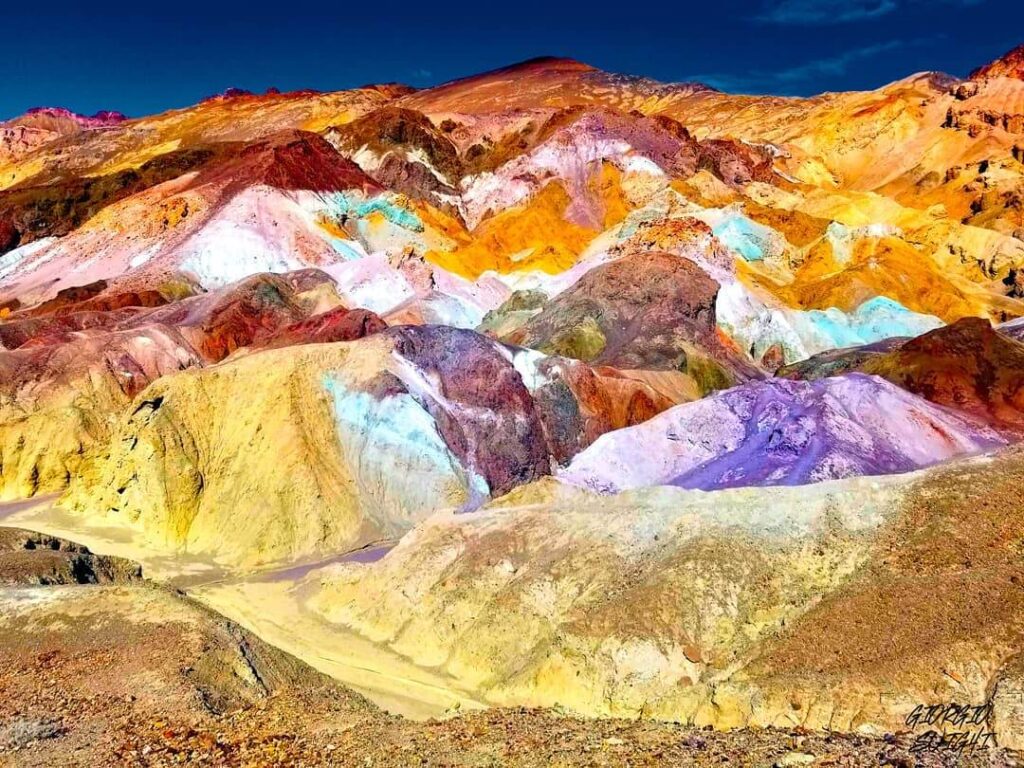 Colorful Artist's Palette in Death Valley, California